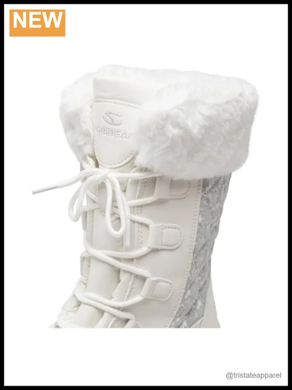 Women's Winter Snow Boots Water Resistant Faux Fur Lining Lace Up Mid-Calf